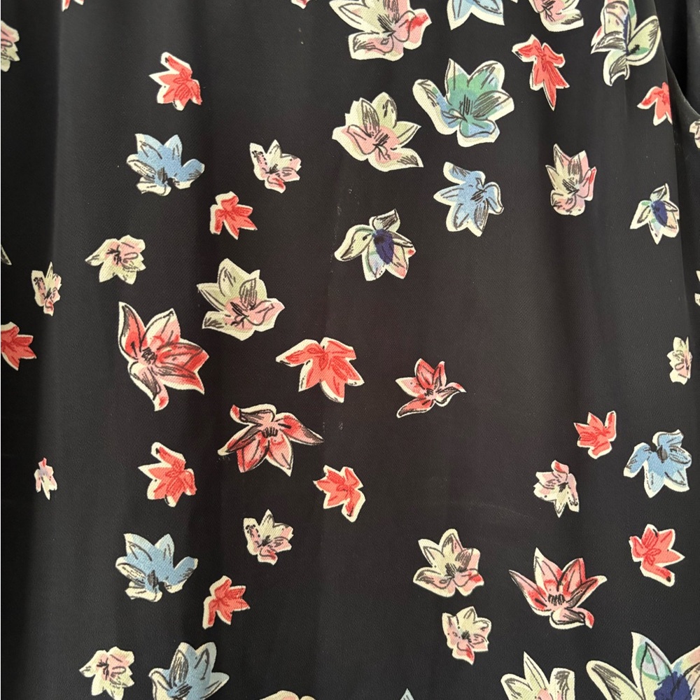 Katherine Barclay Black Dress with Multicolor Floral Design - Picture 3 of 9